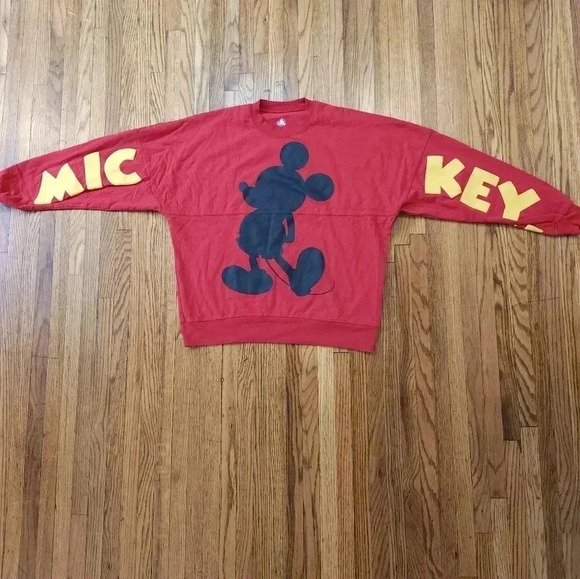 Disney Tops - Disney Parks Womens Spirit Jersey Size Small Mickey Mouse Red